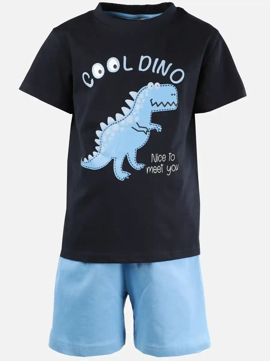 Bild 1 von Jungen Pyjama mit Frontprint Blau