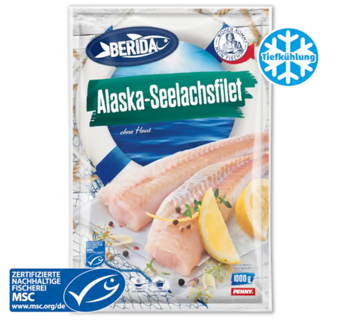 Bild 1 von BERIDA Alaska-Seelachsfilet