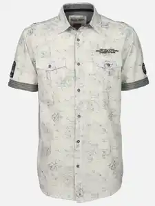 Herren Freizeithemd mit kurzem Arm Weiß