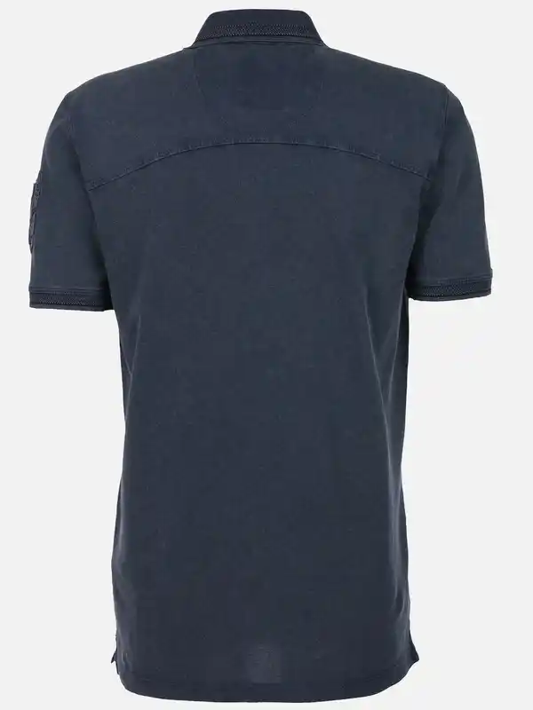 Bild 2 von Herren Poloshirt mit vielen Details Blau
