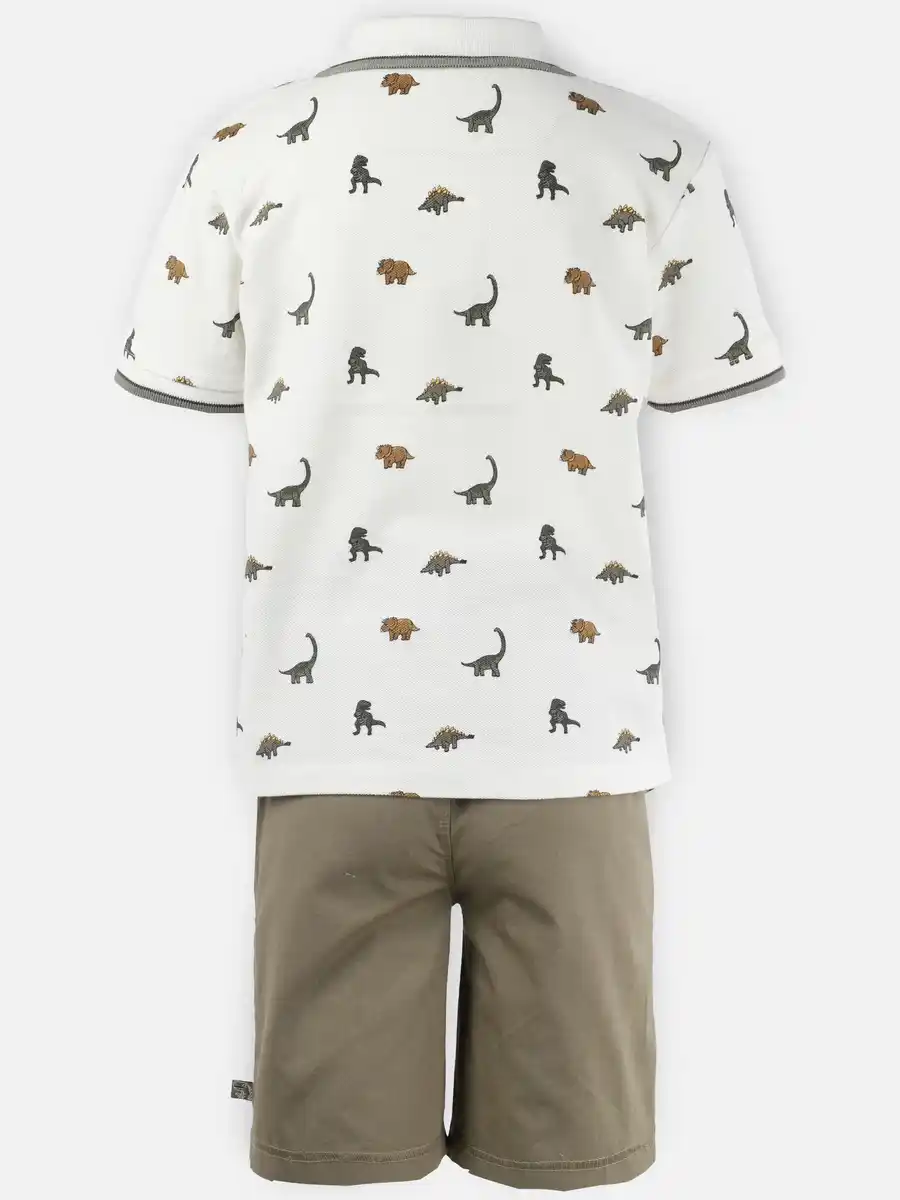 Bild 2 von Jungen Set, 2tlg., best. aus Shirt und Hose Weiß