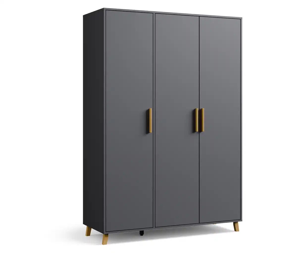 Bild 1 von Rauch Drehtürenschrank »Shinjo«, 3-türig Basic-Ausstattung, graumetallic