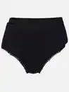 Bild 1 von Damen Taillenslip im 2er Pack mit Ripp und Spitze Schwarz