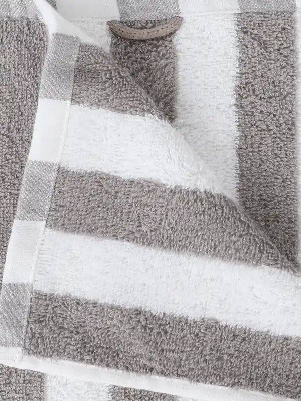 Bild 2 von Handtuch gestreift 50x90cm Grau
