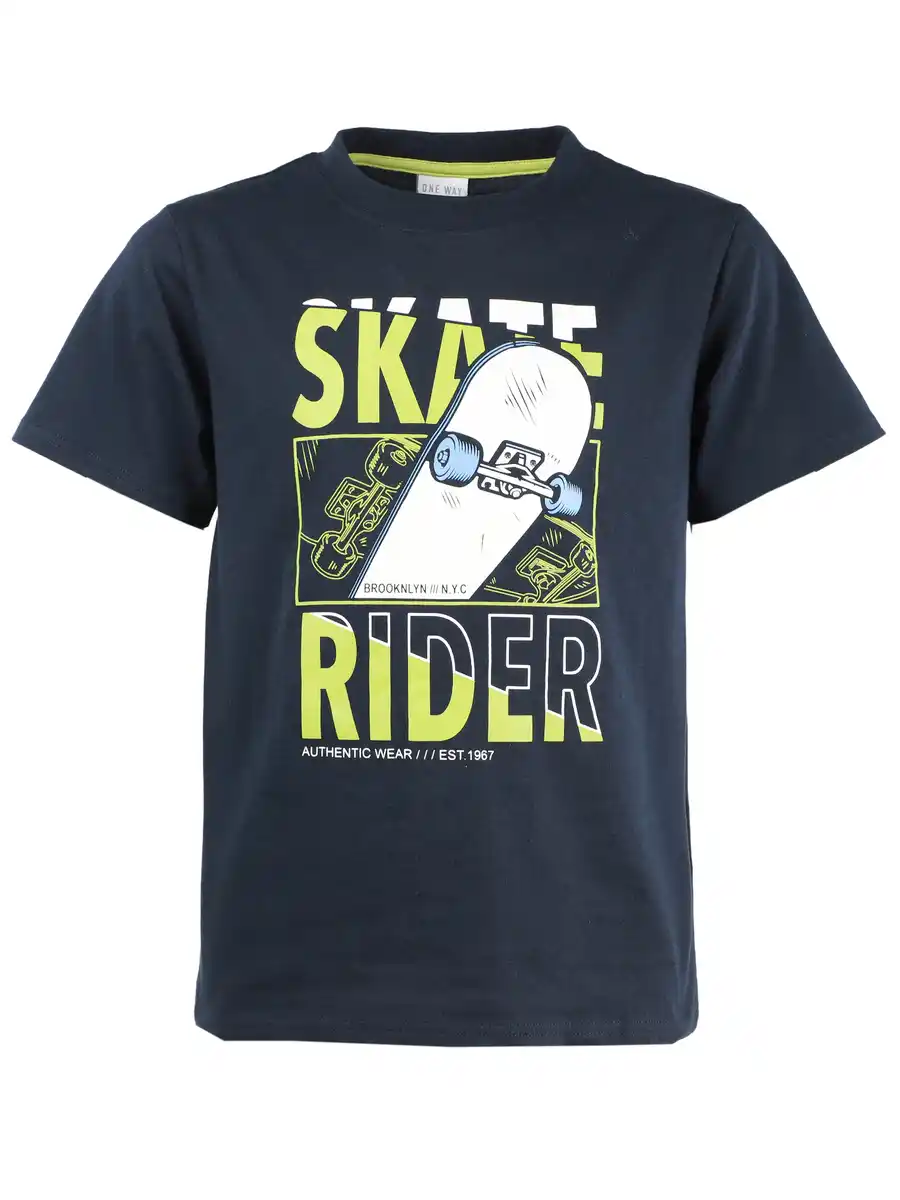 Bild 4 von Jungen Shorty Schlafanzug mit Print Blau