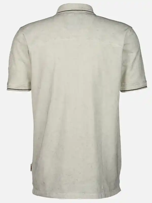 Bild 2 von Herren Poloshirt mit vielen Details Weiß