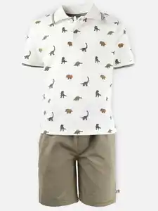 Jungen Set, 2tlg., best. aus Shirt und Hose Weiß