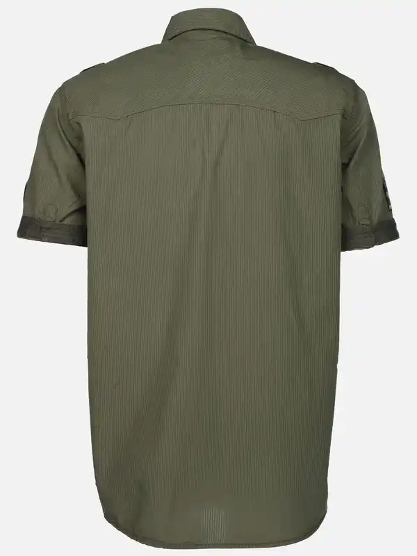 Bild 2 von Herren Freizeithemd mit kurzem Arm Oliv