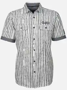 Herren Freizeithemd mit kurzen Ärmeln Blau