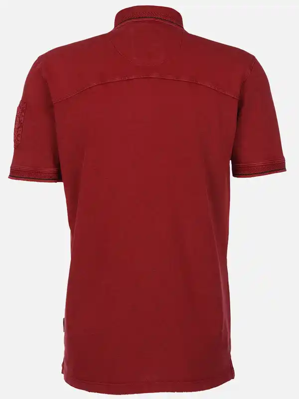 Bild 2 von Herren Poloshirt mit vielen Details Rot