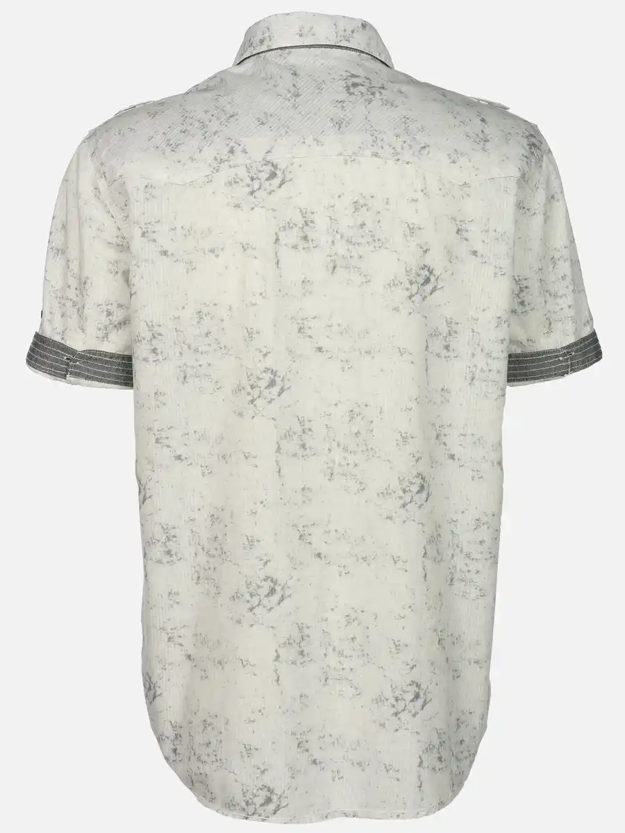 Bild 2 von Herren Freizeithemd mit kurzem Arm Weiß