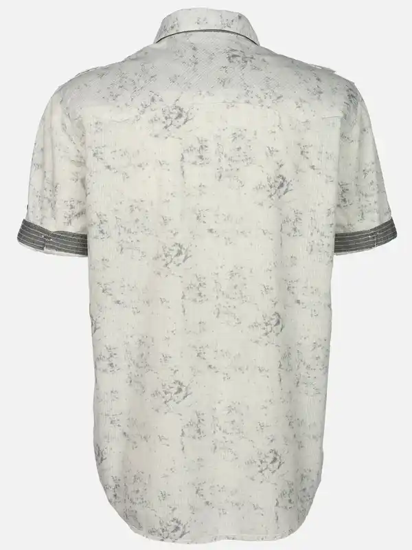 Bild 2 von Herren Freizeithemd mit kurzem Arm Weiß