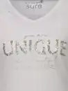 Bild 3 von Damen Shirt mit Print und Pailletten Weiß