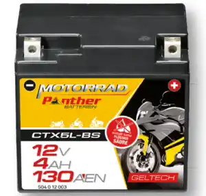 Panther Motorrad-Gel-Batterie »5Ah CTX5L-BS«