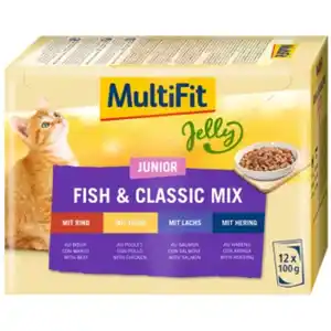 MultiFit Junior Jelly Fish & Classic Mix Multipack 12x100 g