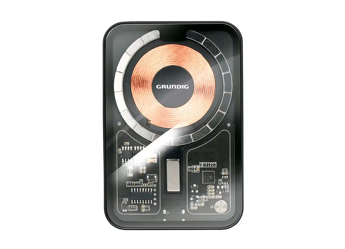 Bild 1 von Grundig Powerbank über USB-C Anschluss oder kabelloses Laden möglich
