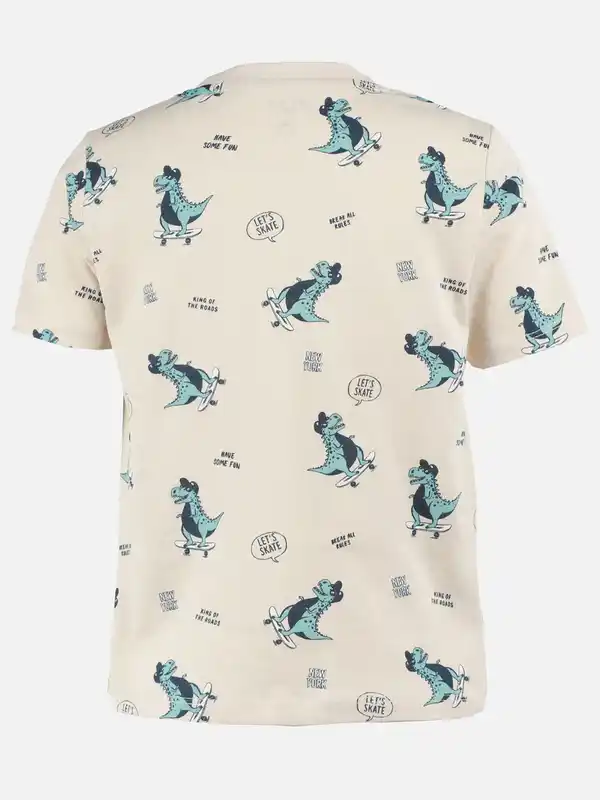 Bild 2 von Jungen Shirt mit Alloverprint Beige