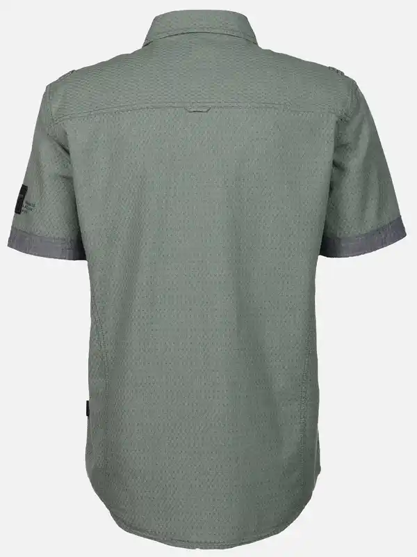 Bild 2 von Herren Freizeithemd mit kurzen Ärmeln Blau