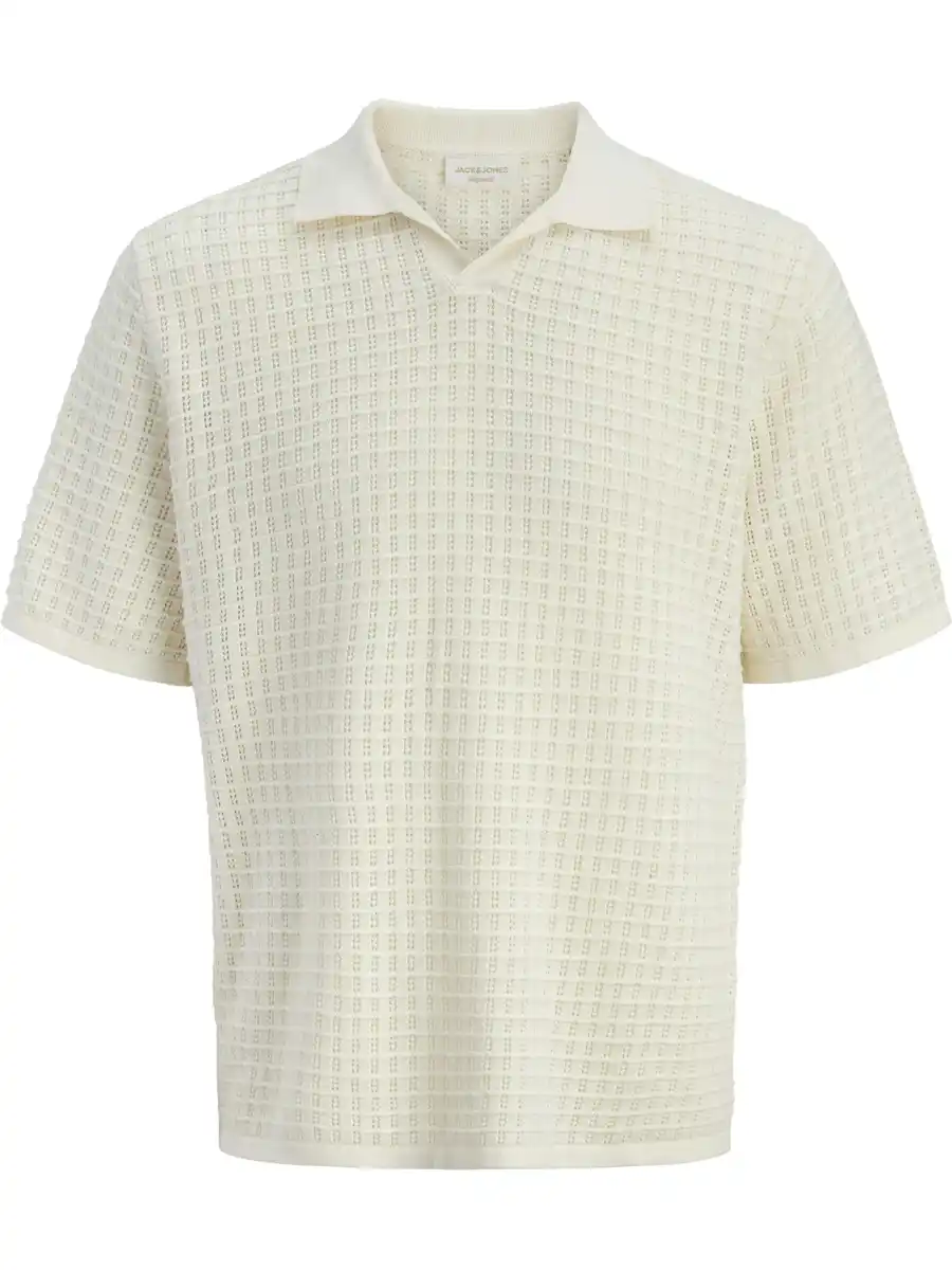 Bild 2 von Jack & Jones Junior JORNANTUCKET SPLIT NE Strickpoloshirt Weiß