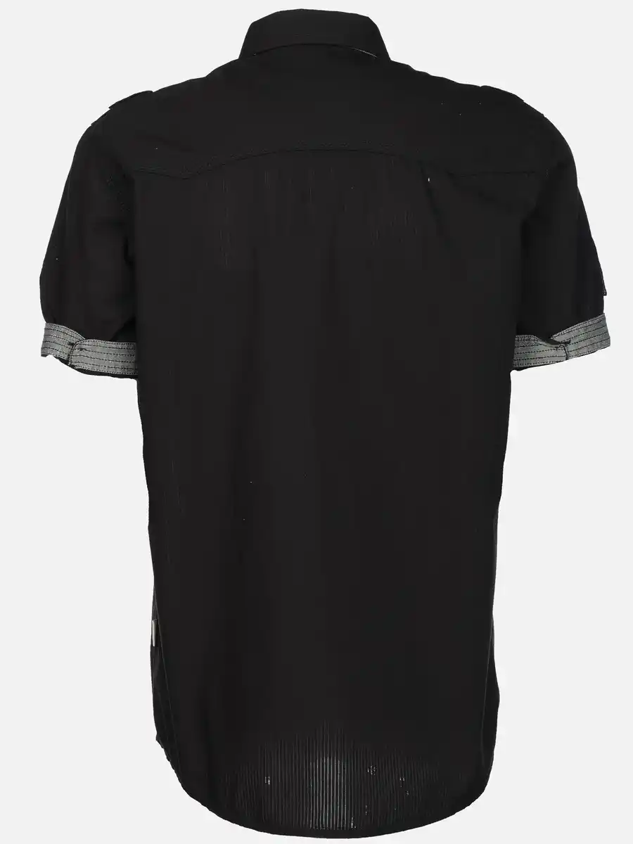 Bild 2 von Herren Freizeithemd mit kurzem Arm Schwarz