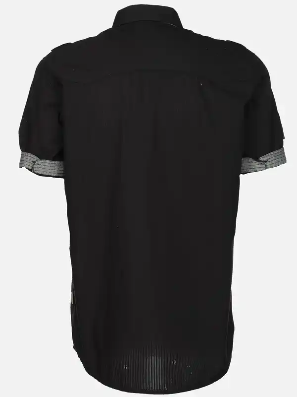 Bild 2 von Herren Freizeithemd mit kurzem Arm Schwarz