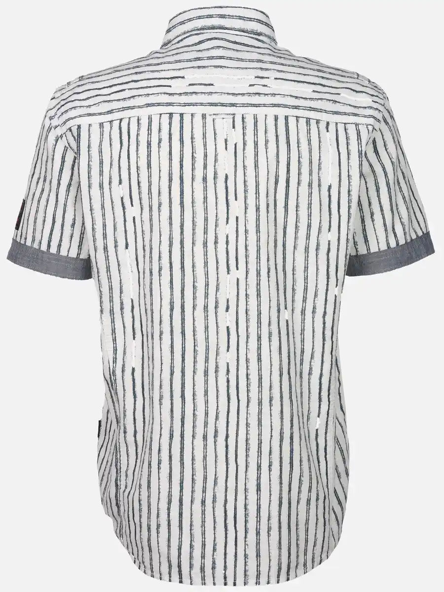 Bild 2 von Herren Freizeithemd mit kurzen Ärmeln Blau