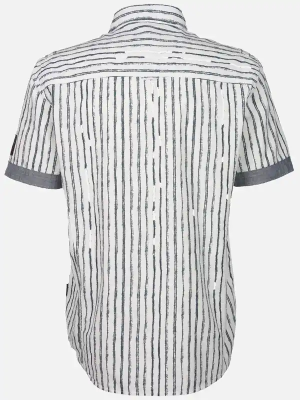 Bild 2 von Herren Freizeithemd mit kurzen Ärmeln Blau