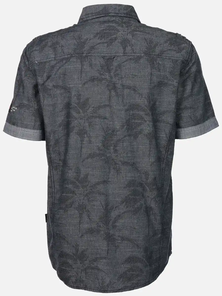 Bild 2 von Herren Freizeithemd mit kurzen Ärmeln Blau