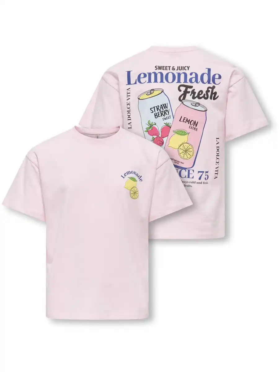 Bild 4 von Kids Only KOGCANA LIFE SS RLX T-Shirt Rosa