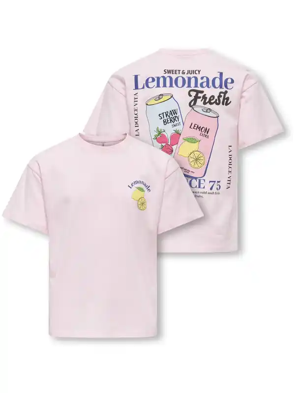 Bild 4 von Kids Only KOGCANA LIFE SS RLX T-Shirt Rosa