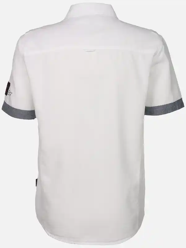 Bild 2 von Herren Freizeithemd mit kurzen Ärmeln Weiß