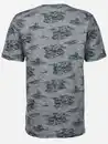 Bild 2 von Herren Shirt mit Streifen und Palmen Blau