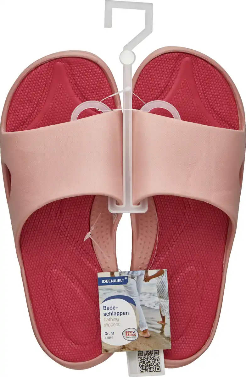 Bild 1 von IDEENWELT Badepantolette Gr. 40 rosa/pink