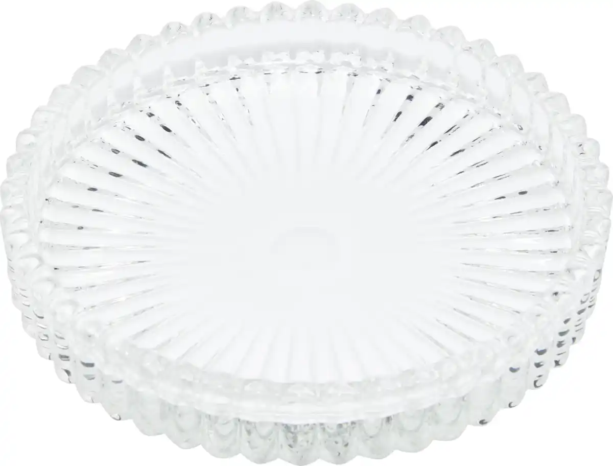 Bild 2 von IDEENWELT RubinL Kerzenuntersetzer glas geriffelt