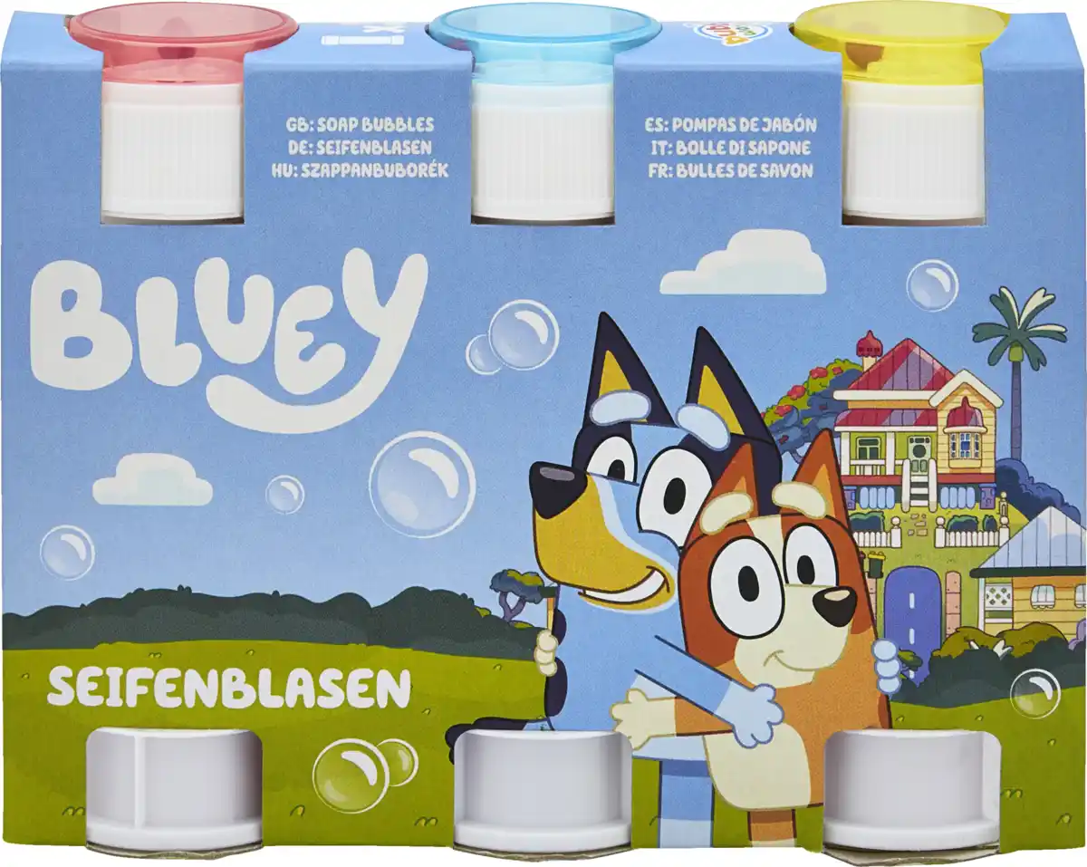 Bild 1 von Dulcop Seifenblasen Bluey 3er-Set, 180 ml