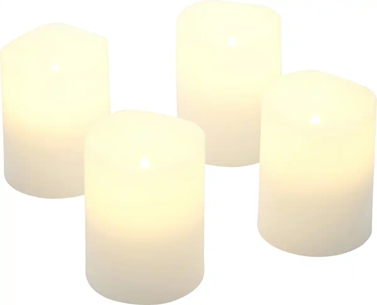 Bild 3 von IDEENWELT RubinL 4er Set LED Kerzen Rusti mini mit