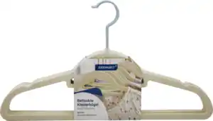 IDEENWELT IdeenW BEFLOCKTE KLEIDERBÜGEL 8ER BEIGE