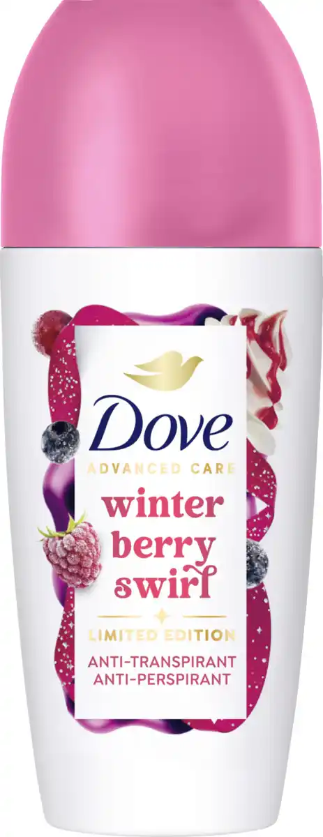 Bild 1 von Dove Antitranspirant Deo Roll-on Advanced Care Winter Berry Swirl, 50 ml