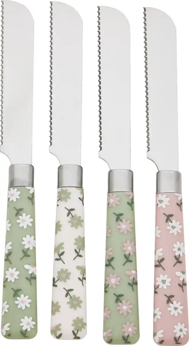 Bild 2 von IDEENWELT Frühstücksmesser 4er-Set Blume