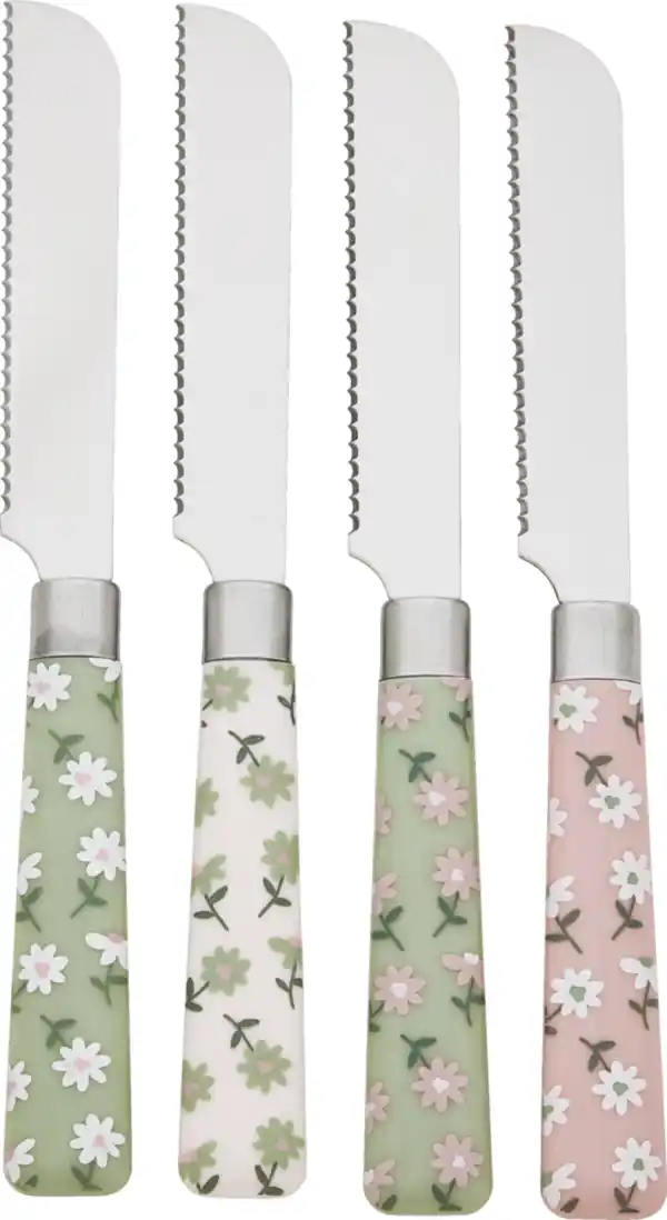 Bild 2 von IDEENWELT Frühstücksmesser 4er-Set Blume