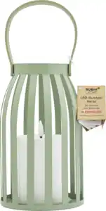 IDEENWELT RubinL LED Laterne salbei