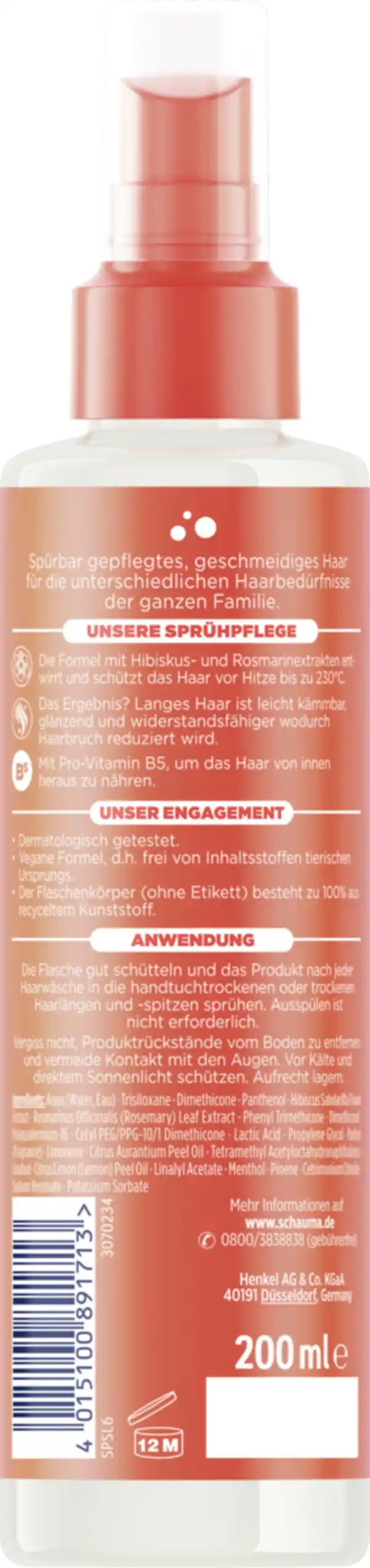 Bild 2 von Schauma Sprühpflege Stronger for Longer, 200 ml