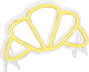 IDEENWELT LED-Neon-Leuchte Croissant