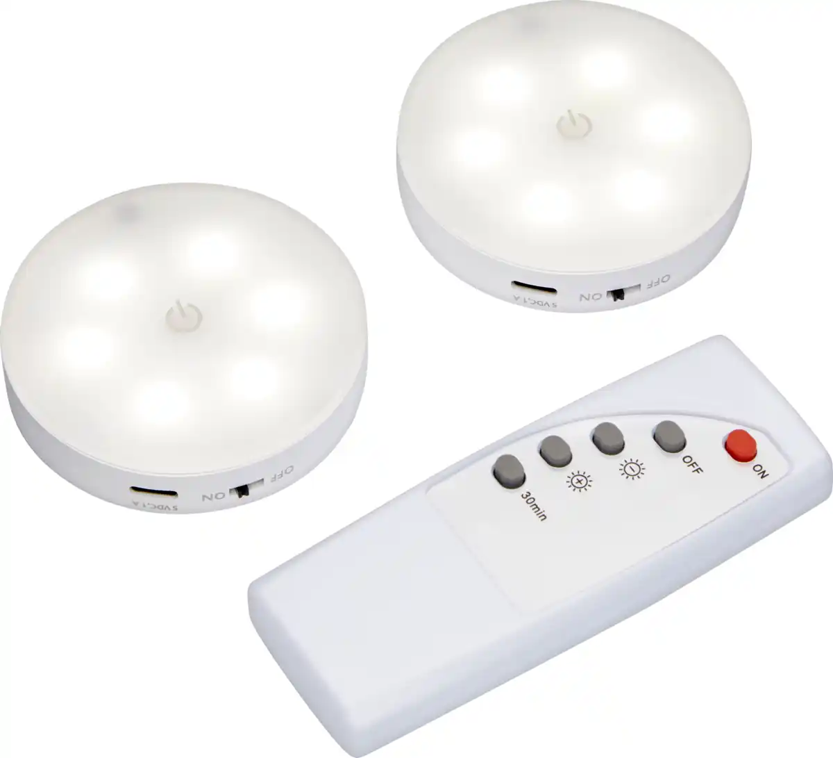 Bild 1 von IDEENWELT Akku-Unterbauleuchten 2er-Set