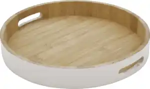 IDEENWELT Bambustablett creme