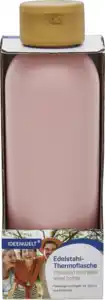 IDEENWELT Edelstahl - Thermoflasche Rose 520ml