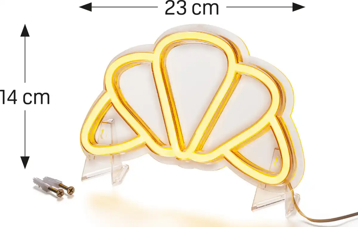 Bild 2 von IDEENWELT LED-Neon-Leuchte Croissant