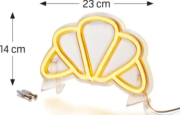 Bild 2 von IDEENWELT LED-Neon-Leuchte Croissant