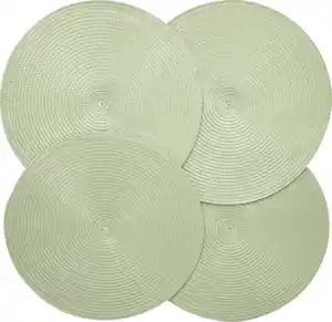 IDEENWELT Platzsets 4er-Set hell salbei