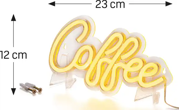 Bild 2 von IDEENWELT LED-Neon-Leuchte Coffee